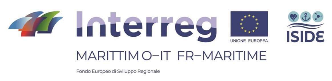 Original integrated mark: Interreg Italy–France Maritime, European Union, European Regional Development Fund and ISIDE